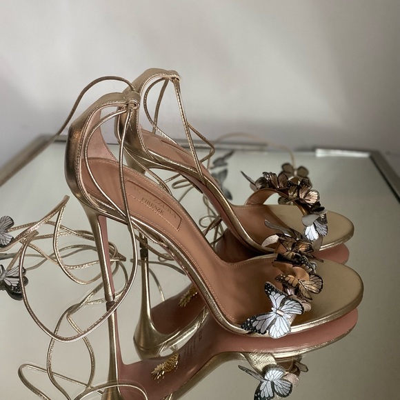 New Aquazzura Papillon Sandal 105 37 $1,045 - Picture 15 of 15